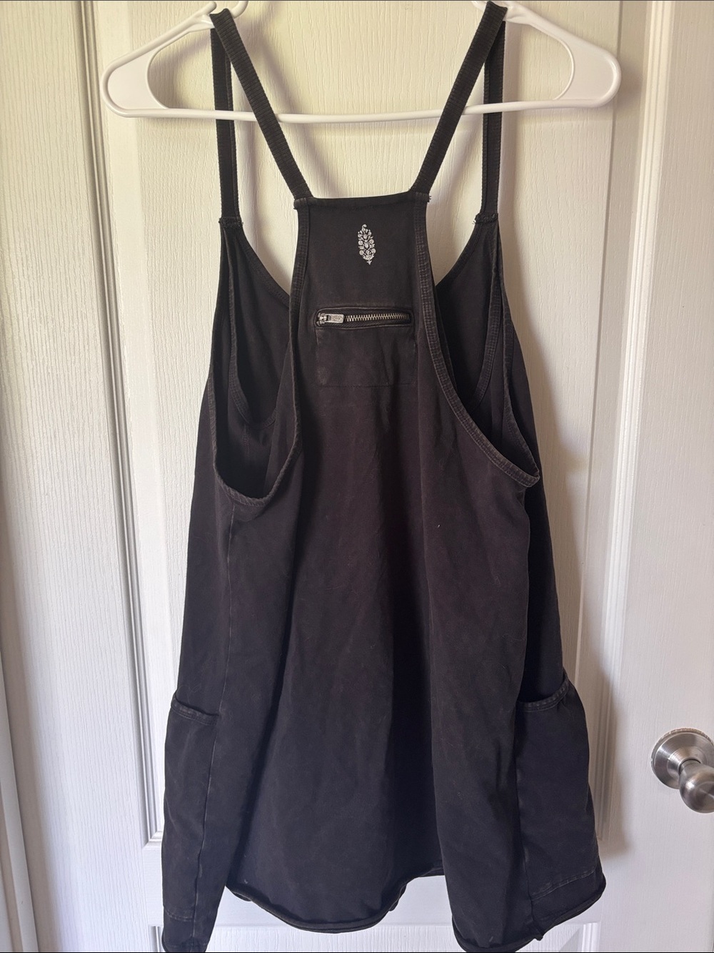 Free People Black Hotshot Mini Dress with Front Pockets - Picture 6 of 8